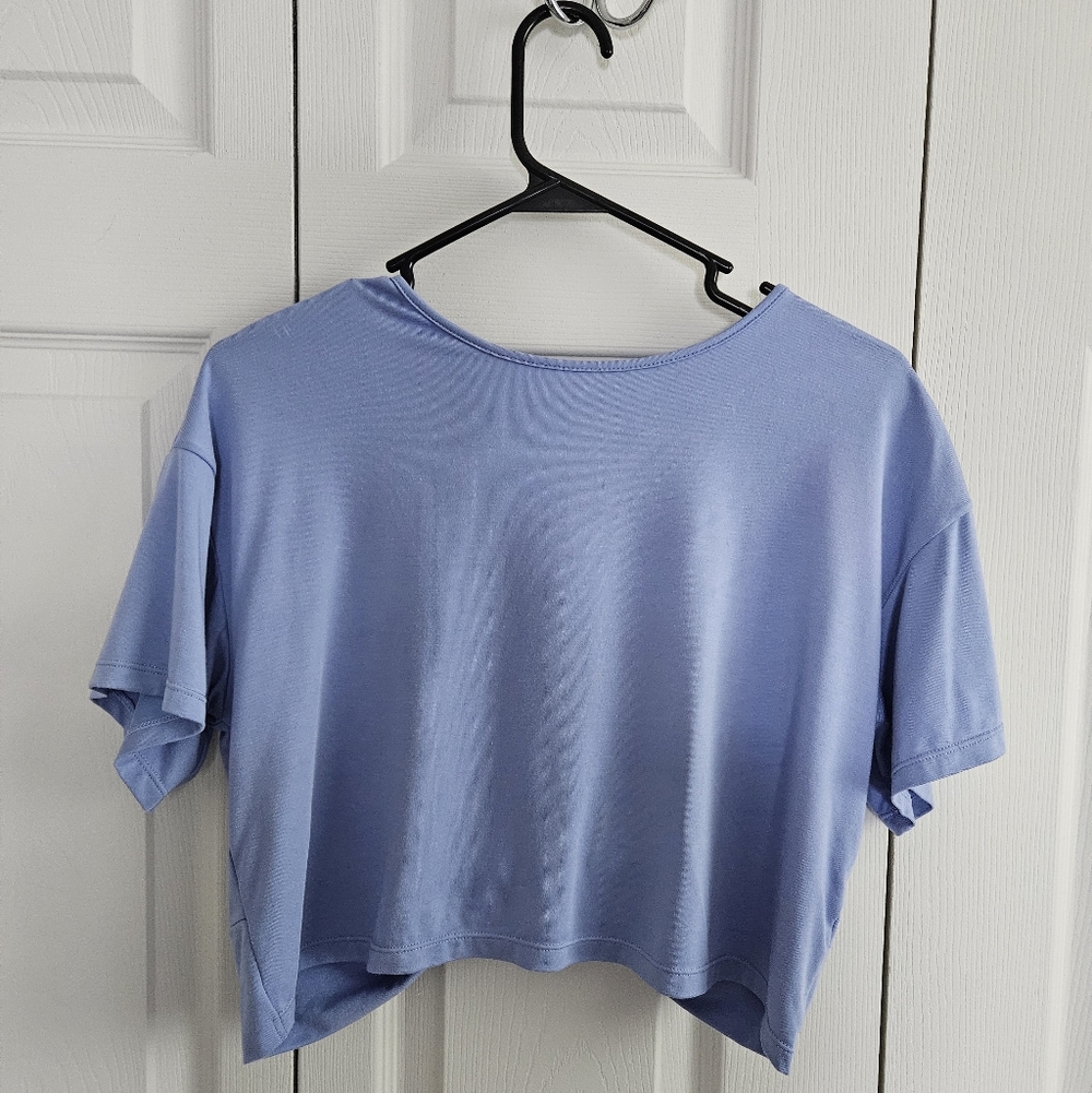 BuffBunny Sky Blue Crop Top